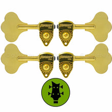 Carregar imagem no visualizador da galeria, NEW Hipshot USA HB6 1/2&quot; Ultralite® Bass Tuning L2+R2 Clover Key 2x2 - GOLD