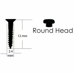 NEW (12) Gotoh Guitar Mounting Screws for SD91 Keys 12mm Long Round Head, NICKEL
