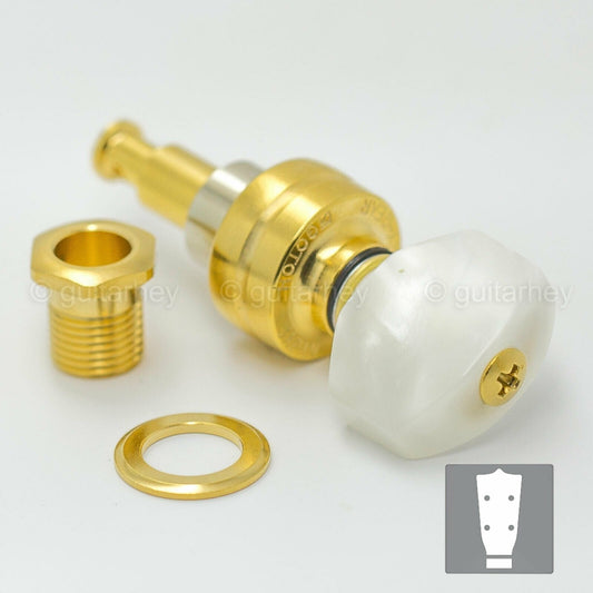 NEW Gotoh UPT-UB7 Sealed Planetary Ukulele Tuning Keys SET Pearloid Buttons GOLD