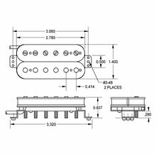 Load image into Gallery viewer, NEW Seymour Duncan TB-6 Duncan DISTORTION Trembucker F-Spaced Bridge - BLACK