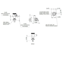 Carregar imagem no visualizador da galeria, NEW Hipshot Guitar Tuning L3+R3 Upgrade Kit HS Buttons Grip-Lock 3x3 - GOLD