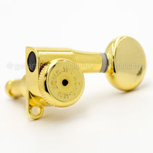 Load image into Gallery viewer, NEW Hipshot 6-In-Line STAGGERED Grip-Lock Locking Mini Tuners D05 Keys - GOLD