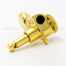 Load image into Gallery viewer, NEW Hipshot 6-In-Line STAGGERED Grip-Lock Locking Mini Tuners D05 Keys - GOLD