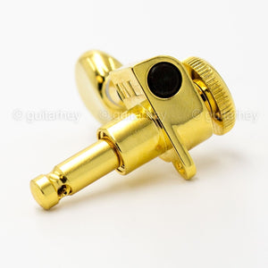 NEW Hipshot 6-In-Line STAGGERED Grip-Lock Locking Mini Tuners D05 Keys - GOLD