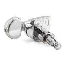 Carregar imagem no visualizador da galeria, NEW Grover 505C6 Mini Roto-Grip Locking Rotomatic 6 In line Tuners - CHROME