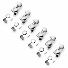 Carregar imagem no visualizador da galeria, NEW Grover 505C6 Mini Roto-Grip Locking Rotomatic 6 In line Tuners - CHROME