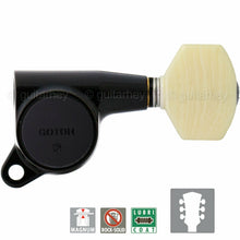 Load image into Gallery viewer, NEW Gotoh SG381-M07 MG Magnum LOCKING Tuners Tuning Keys 3X3 - BLACK