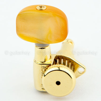 Hipshot Grip-Lock Open-Gear LARGE AMBER Buttons UMP Upgrade Kit 3x3 SET - GOLD