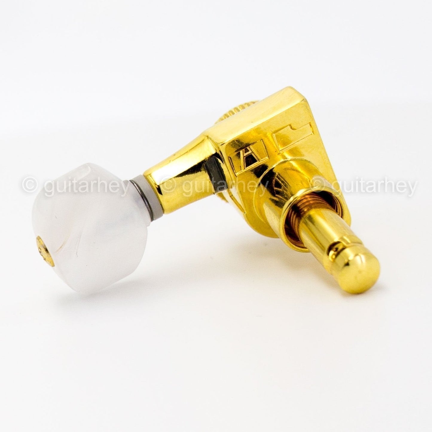 Hipshot 6-In-Line NON-Staggered Closed-Gear Locking Mini Tuners PEARLOID - GOLD