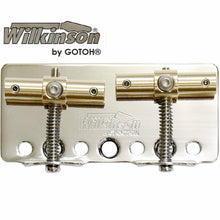 Load image into Gallery viewer, NEW Wilkinson GOTOH Bass Bridge WB2V-NS Compensated Brass Saddles 1950s P-Bass