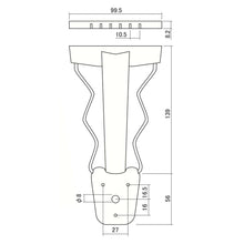 Load image into Gallery viewer, NEW Fancy Trapeze Tailpiece for ES-175® Style Hollowbody/Archtop Guitar - CHROME