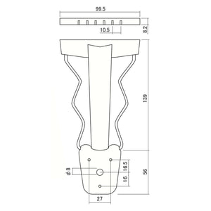 NEW Fancy Trapeze Tailpiece for ES-175® Style Hollowbody/Archtop Guitar - CHROME