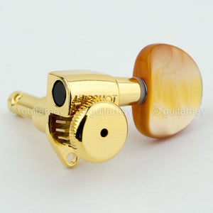 NEW Hipshot Grip-Lock Open-Gear w/ LARGE DOME AMBER Buttons UMP 3x3 SET - GOLD