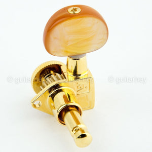 NEW Hipshot Grip-Lock Open-Gear w/ LARGE DOME AMBER Buttons UMP 3x3 SET - GOLD