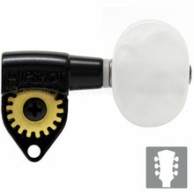 Carregar imagem no visualizador da galeria, NEW Hipshot Classic Upgrade Kit Open-Gear w/ LARGE Pearloid Buttons 3x3 - BLACK