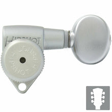 Carregar imagem no visualizador da galeria, NEW Hipshot Grip-Lock Open-Gear LOCKING Tuners w/ Small OVAL Buttons 3x3 - SATIN