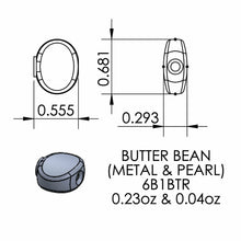 Load image into Gallery viewer, NEW Hipshot 6-in-Line Mini LOCKING Tuners OVAL Buttons LEFT-HANDED, SATIN CHROME