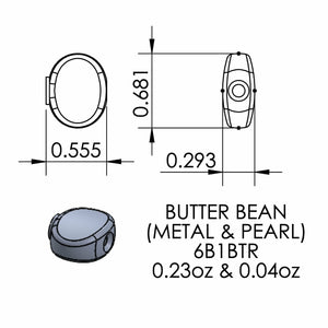 NEW Hipshot 6-in-Line Mini LOCKING Tuners OVAL Buttons LEFT-HANDED, SATIN CHROME