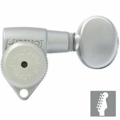 NEW Hipshot Grip-Lock Open-Gear 6 in line Locking STAGGERED BTR-S - SATIN CHROME