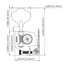 Carregar imagem no visualizador da galeria, NEW Hipshot BT7 Bass Xtender Key for MIM Fender Extender Detuner - NICKEL