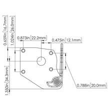 Load image into Gallery viewer, NEW Hipshot BT7 Bass Xtender Key TREBLE SIDE MIM Fender Extender Detuner NICKEL