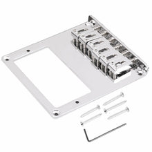 Load image into Gallery viewer, NEW Hardtail BRIDGE for Telecaster Tele Humbucker Mount, Steel Saddles - CHROME