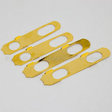 Carregar imagem no visualizador da galeria, NEW Hipshot Guitar Tuning L3+R3 Set SMALL AMBER Buttons Grip-Lock 3x3 - GOLD