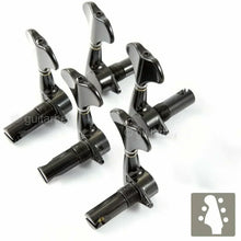 Carregar imagem no visualizador da galeria, NEW Gotoh GB707 5-String Bass Machine Heads Set L2+R3 TUNERS 2x3 - BLACK