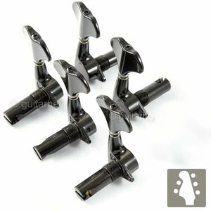 NEW Gotoh GB707 5-String Bass Machine Heads Set L2+R3 TUNERS 2x3 - BLACK