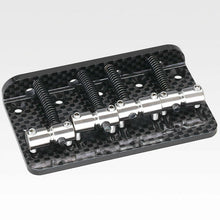 Carregar imagem no visualizador da galeria, NEW Gotoh CBB-4 CARBON-O-LITE TITANIUM 4-String Bass Bridge for Fender® - BLACK