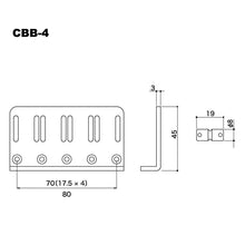 Load image into Gallery viewer, NEW Gotoh CBB-4 CARBON-O-LITE TITANIUM 4-String Bass Bridge for Fender® - BLACK