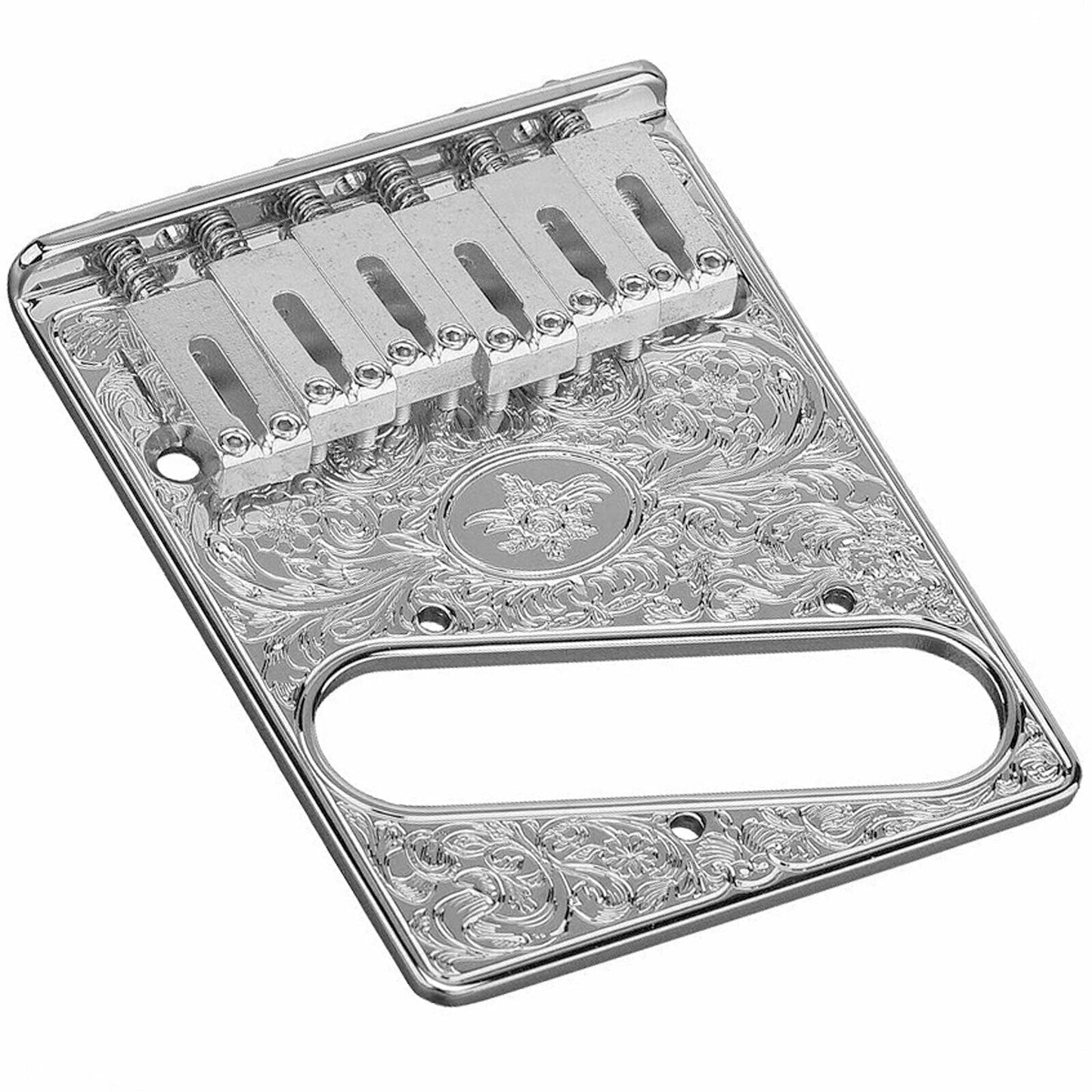 NEW Gotoh GTC-ART-02 Engraved Adjustable Saddle Bridge for Telecaster - CHROME