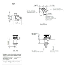 Load image into Gallery viewer, NEW Hipshot LOCKING TUNERS Grip-Lock Open-Gear w/ KNURLED Buttons 3x3 - CHROME