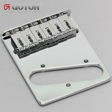 Load image into Gallery viewer, NEW Gotoh GTC202 Telecaster Style Guitar Bridge Tele Steel Saddles - CHROME