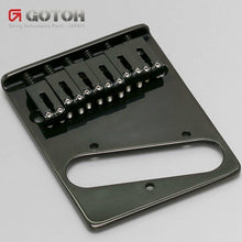 Load image into Gallery viewer, NEW Gotoh GTC202 Telecaster Style Guitar Bridge Tele Steel Saddles 10.8mm, BLACK
