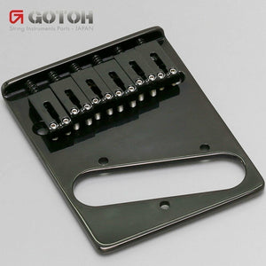 NEW Gotoh GTC202 Telecaster Style Guitar Bridge Tele Steel Saddles 10.8mm, BLACK