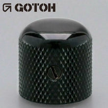 Load image into Gallery viewer, NEW (1) Gotoh Control Knob Metal DOME Bass/Guitar for 1/4 inch USA pots - BLACK