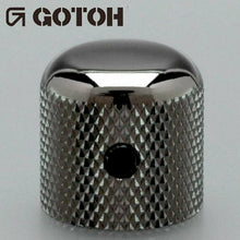 Carregar imagem no visualizador da galeria, NEW (1) Gotoh Control Knob Metal DOME Bass/Guitar 1/4 inch USA pots, COSMO BLACK