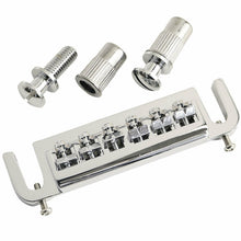 Carregar imagem no visualizador da galeria, NEW MIJ Badass Style Adjustable Wraparound Guitar Bridge Tailpiece - CHROME