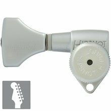 Load image into Gallery viewer, NEW Hipshot LOCKING Tuners 6 in line SET STAGGERED Tuners LEFT-HANDED - SATIN