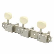 Load image into Gallery viewer, NEW Gotoh Japan Vintage 3x3 on Plate RELIC Replacement Tuners - AGED NICKEL