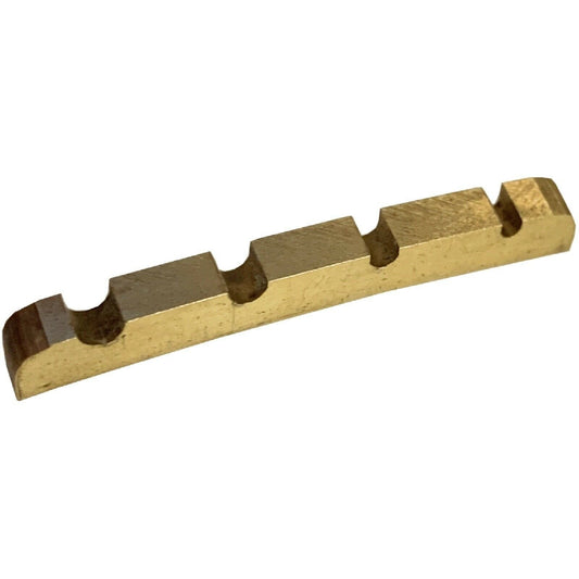 NEW High Quality Slotted Nut For Bass 37mm Curved Top & Bottom - Japan - BRASS