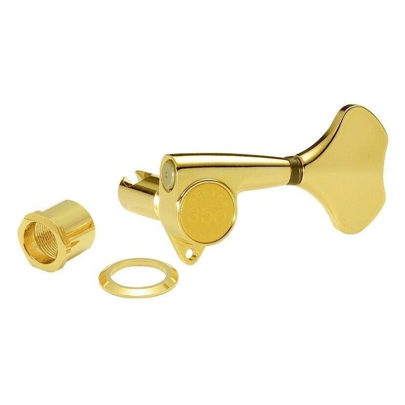 NEW Gotoh GB350 RES-O-LITE Aluminum Bass 5-String Tuning Keys L2+R3 Set - GOLD