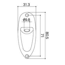 Load image into Gallery viewer, NEW Q-Parts Aged Collection Jack Plate For Strat Relic Replacement - AGED NICKEL