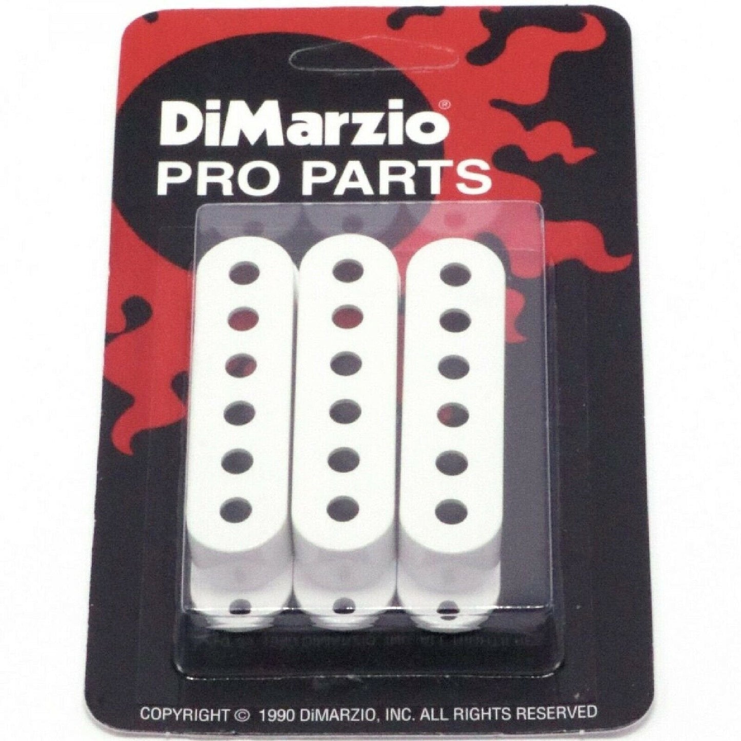 NEW DiMarzio DM2000 Vintage Strat Pickup Covers (3) - WHITE