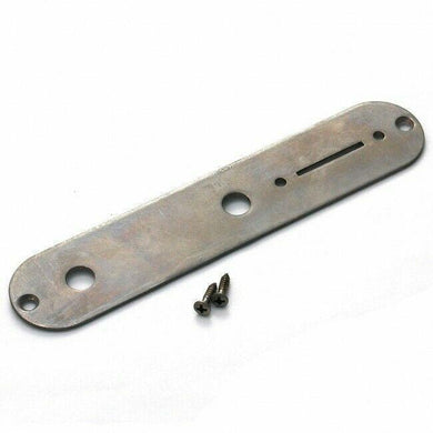 NEW Q-Parts Aged Collection Control Plate For Tele Relic - DISTRESSED NICKEL