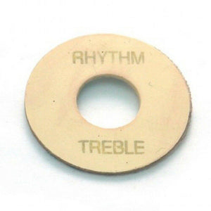 NEW - Q-Parts Aged Collection Rhythm/Treble Ring For Les Paul - CREAM PLASTIC