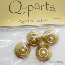 Carregar imagem no visualizador da galeria, NEW Q-Parts Aged Collection Vintage Style Bell Knobs (4) For Les Paul - GOLD