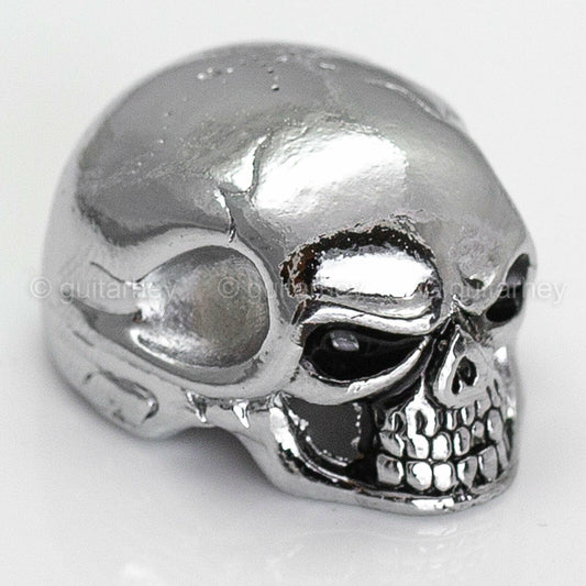 NEW (1) Q-Parts Guitar Knob JUMBO SKULL I - CHROME - KCJSI-0404