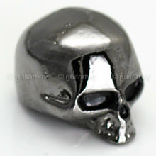 Load image into Gallery viewer, NEW (1) Q-Parts Guitar Knob SKULL I - BLACK CHROME - KBSI-0400